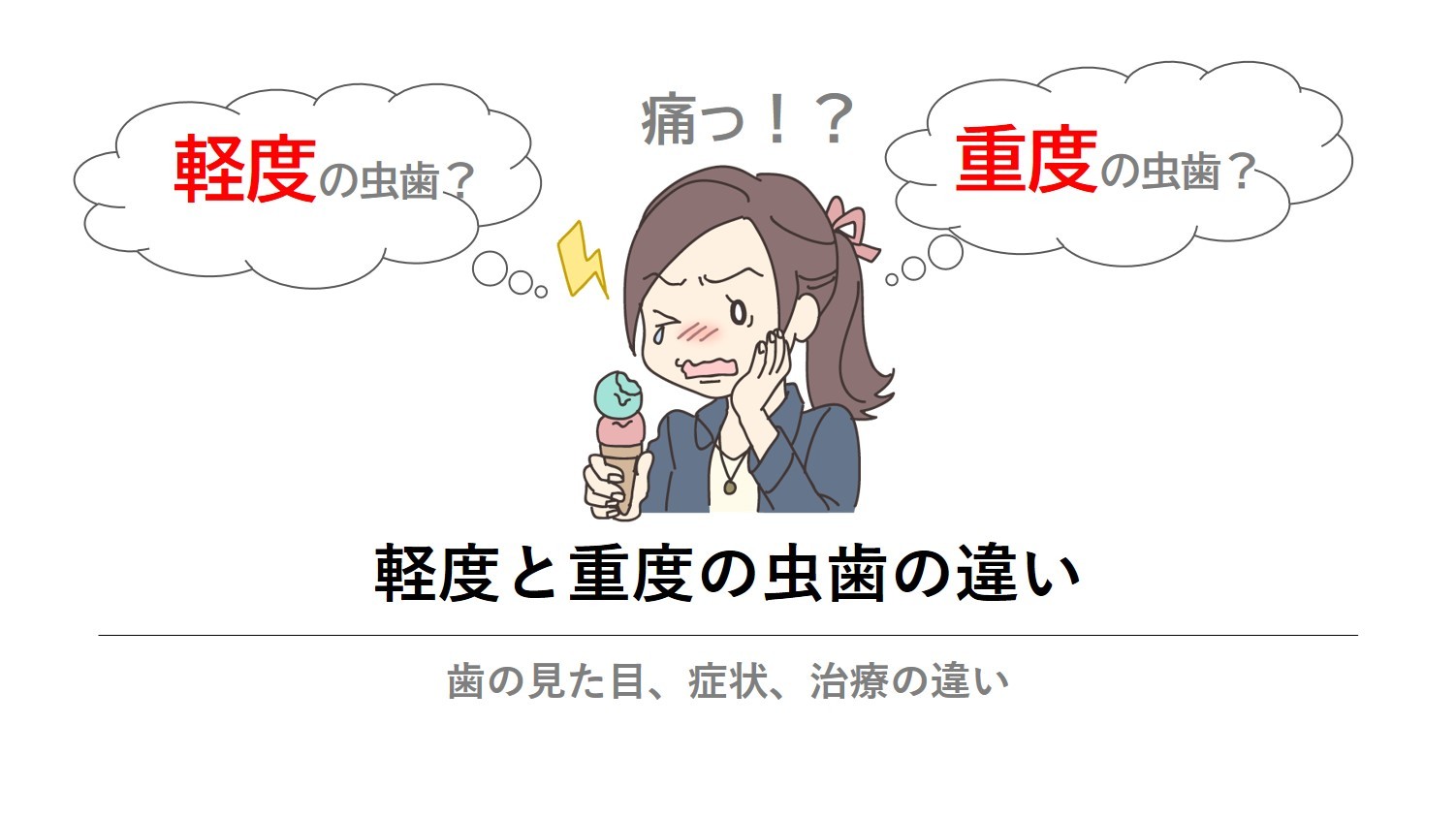 軽度の虫歯と重度の虫歯は違う 歯の見た目 症状 治療の違いについて Teech