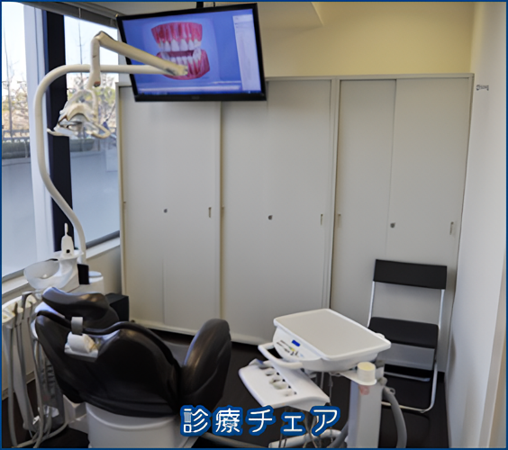 ①受付②外観③診療室