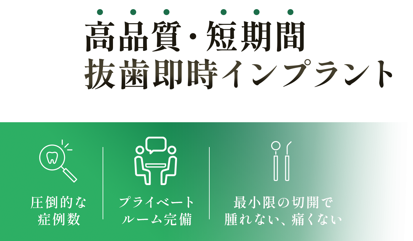 精密な検査と診断をもとに、一人ひとりの口腔状態に適したインプラント治療を実施しています