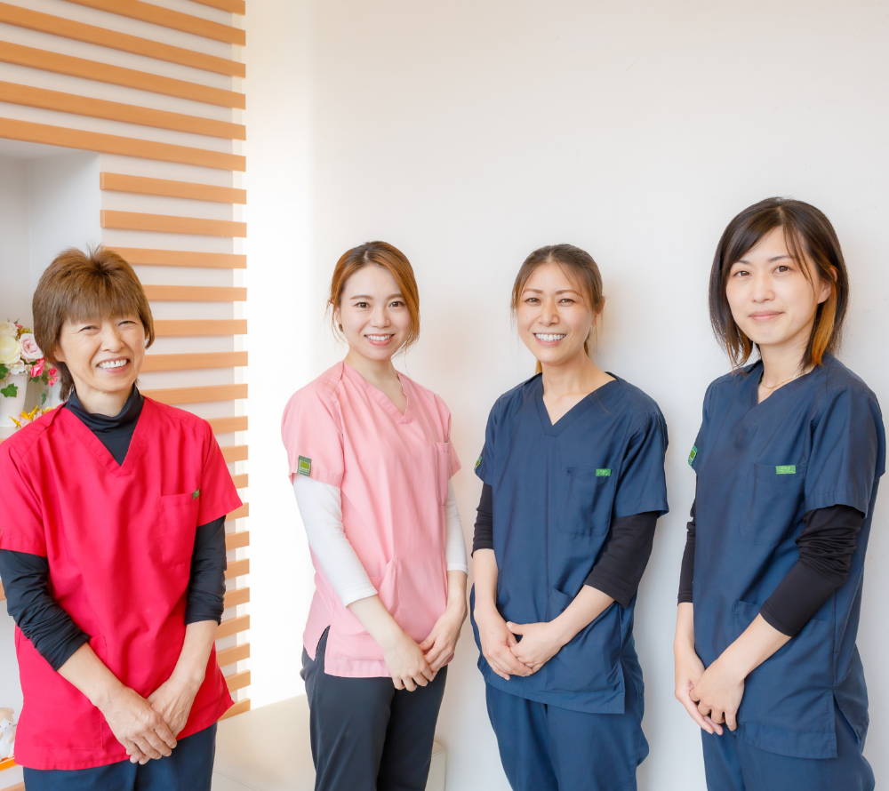 ①②スタッフ ③受付