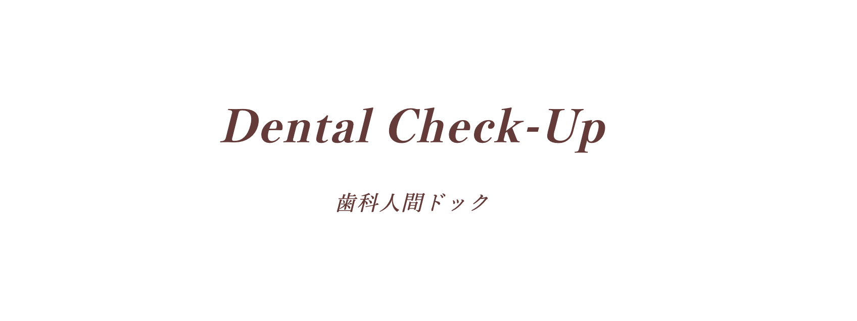 患者様の口腔内を包括的にチェックする歯科人間ドックを実施しています