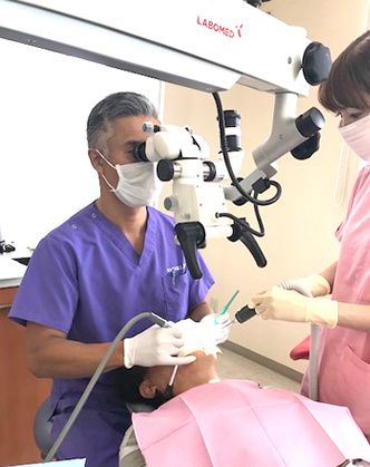 ①マイクロスコープを導入②歯科用CTを導入③精密CT画像