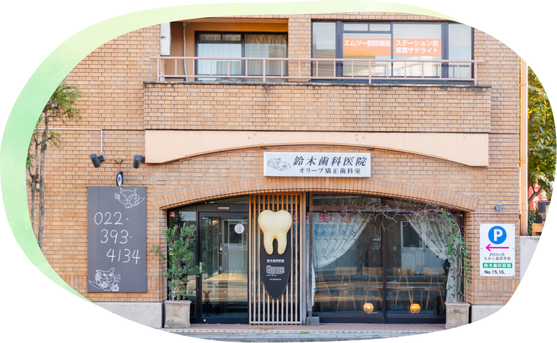 ①医院外観 ②③診療室