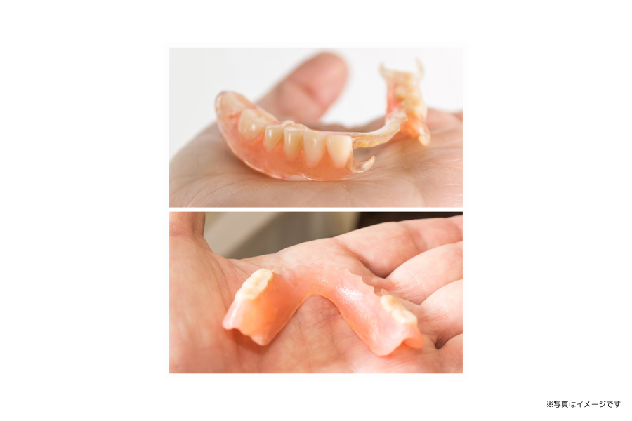 かみ心地と口元の変化に配慮しています