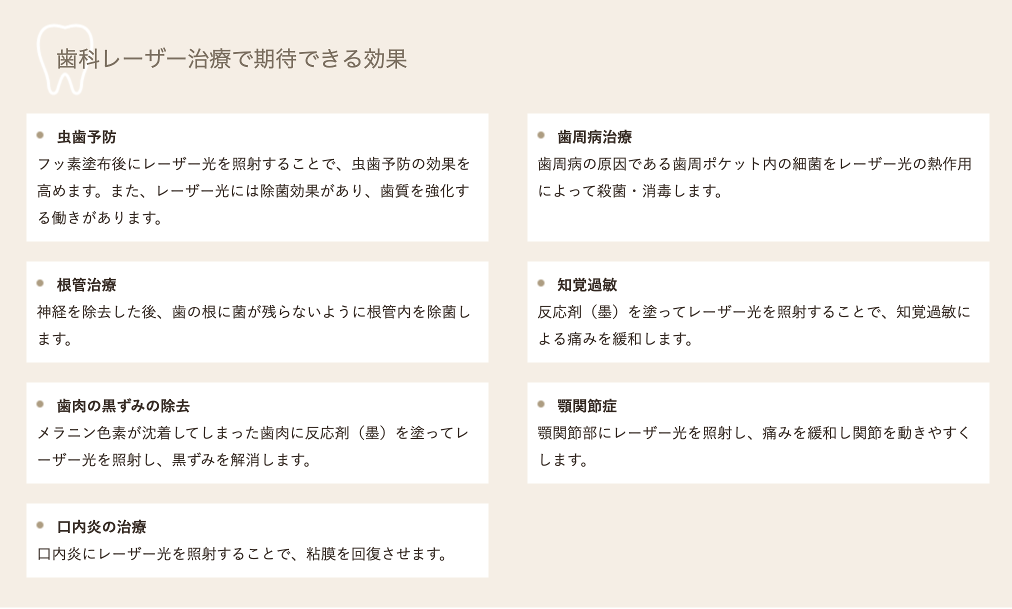 歯科レーザーを使用した治療を行っています