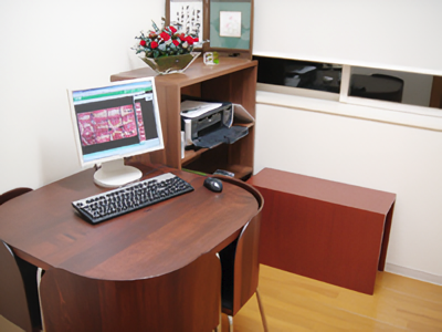 ①診察室②歯科用CT③カウンセリングルーム