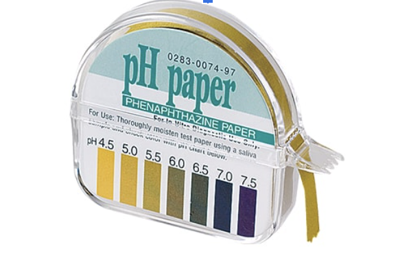 唾液検査に使用するオーラルペーハーテスト