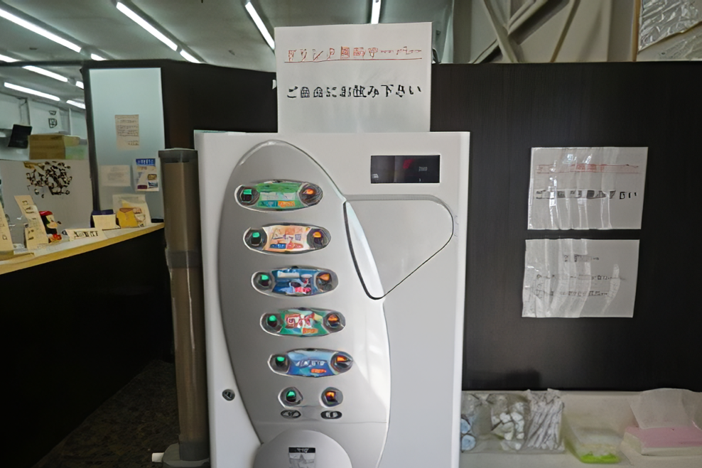 院内には無料のドリンクサーバーも設置されています