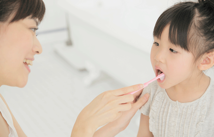虫歯になりにくいお口を育てるサポート体制です