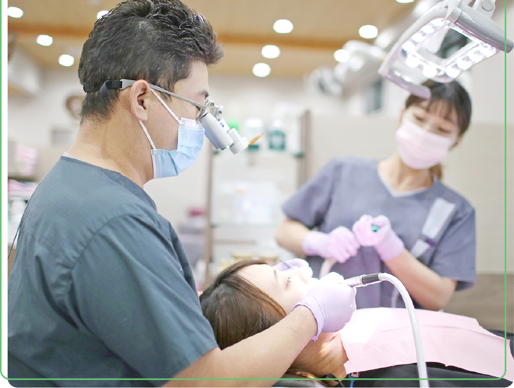 単なる症状の改善にとどまらず、患者様の生活の質を高める歯科診療を提供しています