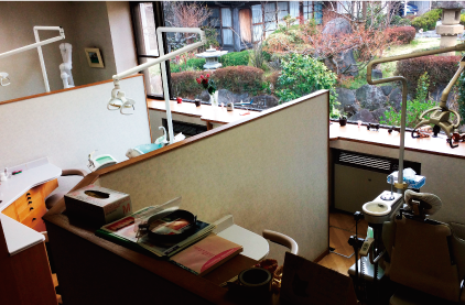 ①医院外観②診療室③レントゲン