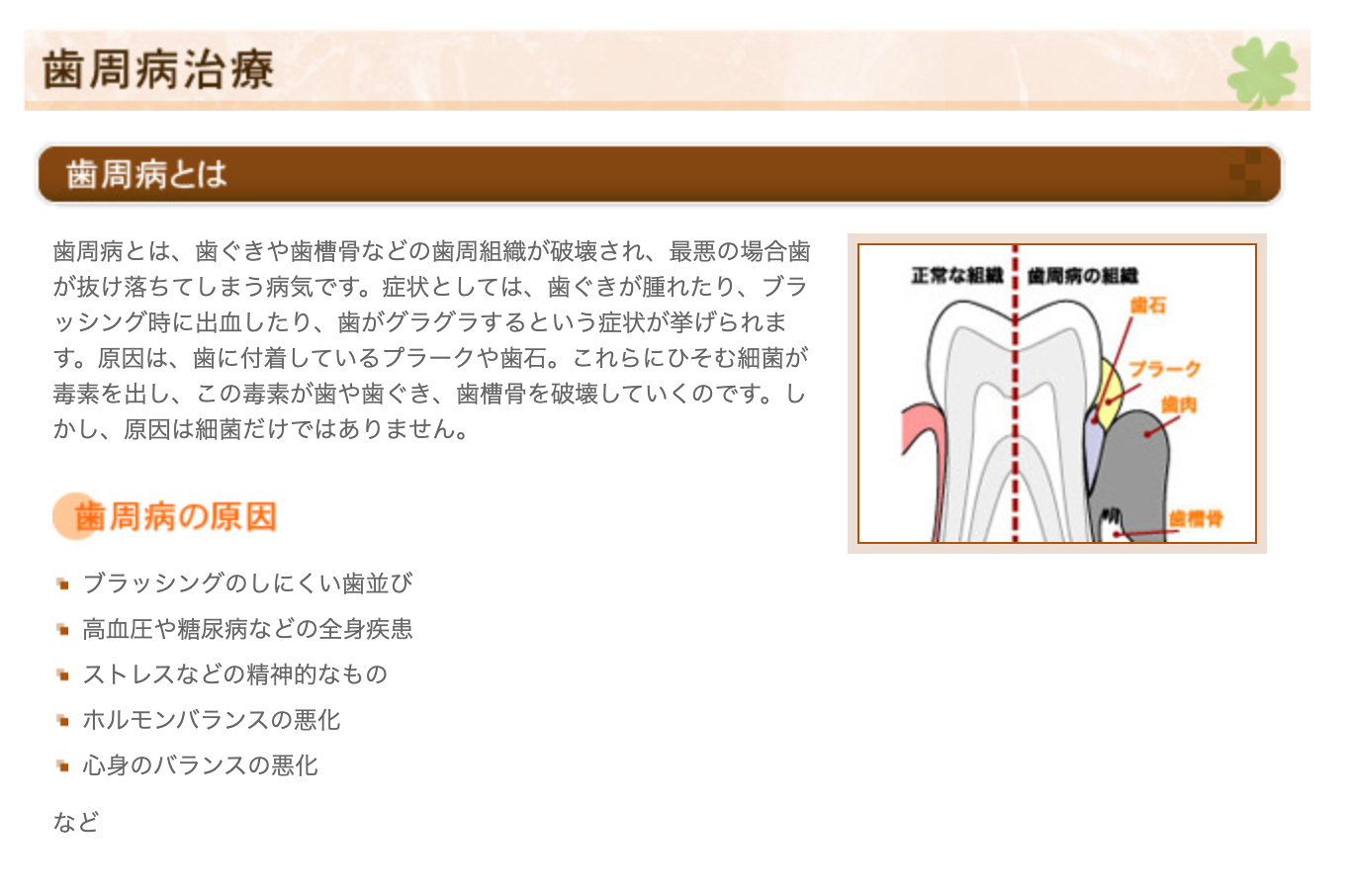 歯周病の進行を防ぎ、健康な歯を維持するための治療を行っています