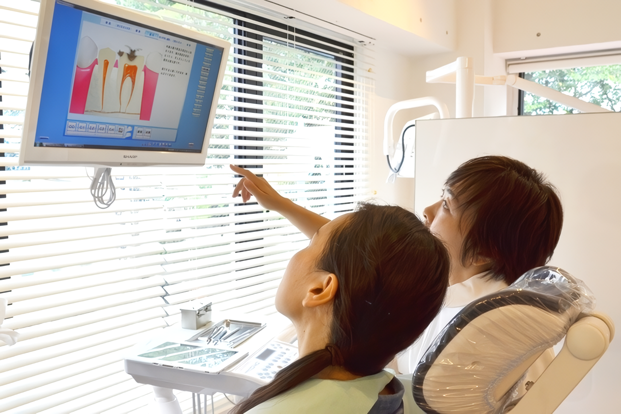 治療計画はモニターを用いてご説明いたします