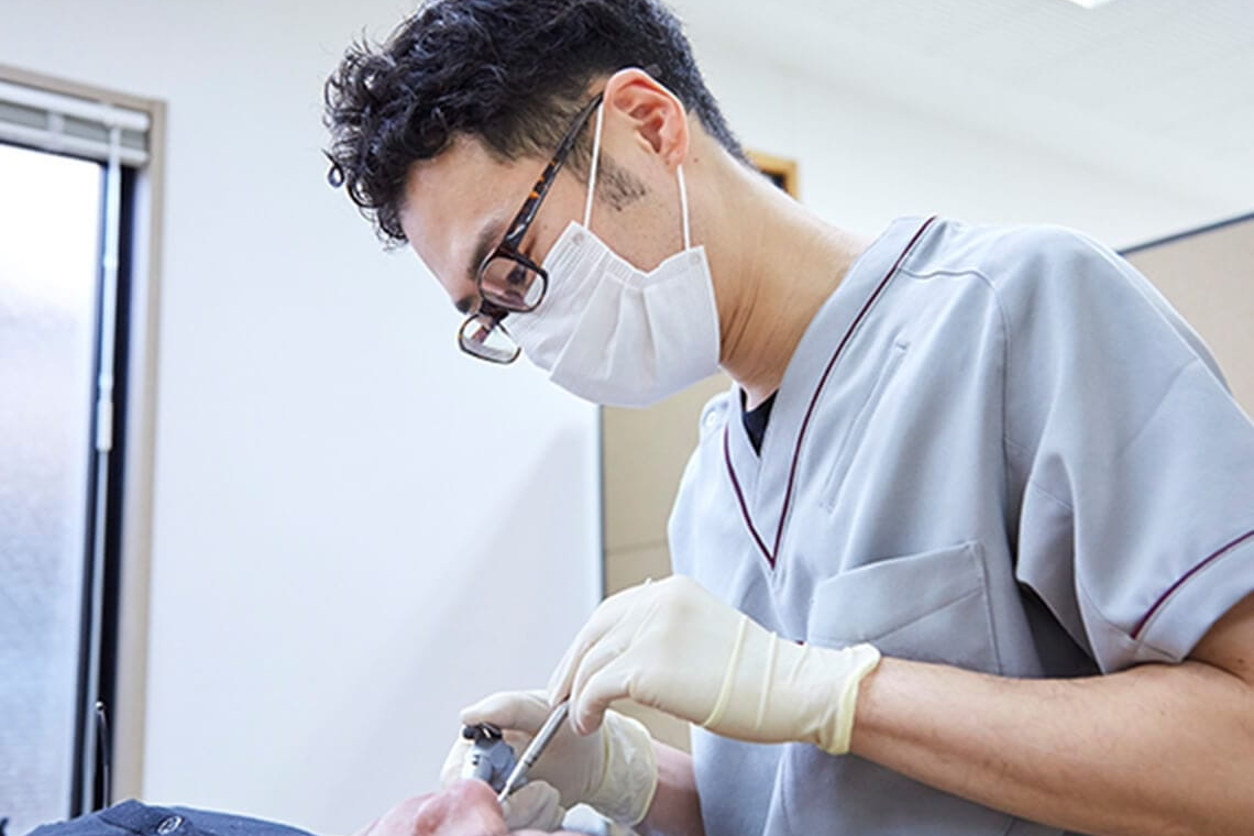 なるべく歯や神経を残すことを大切にしています