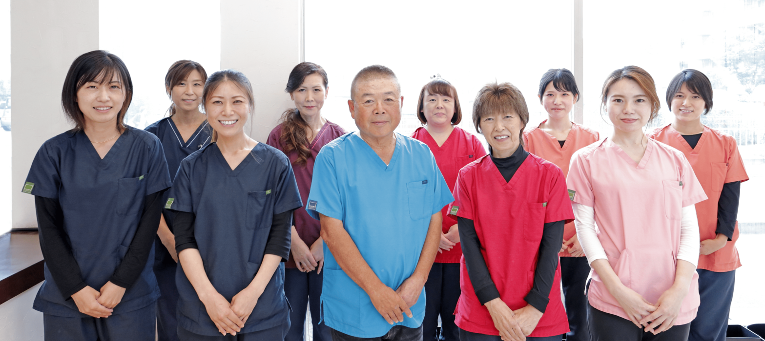 ①②スタッフ ③受付