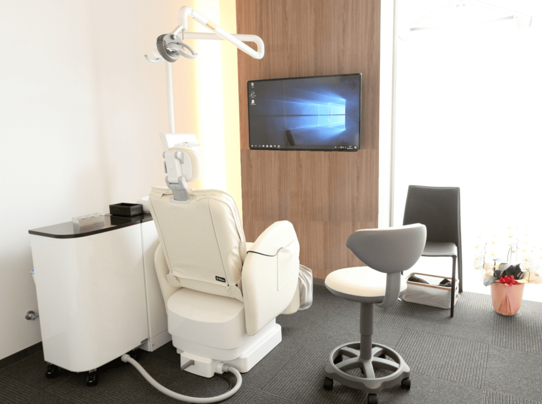 ①医院外観②受付③診療室